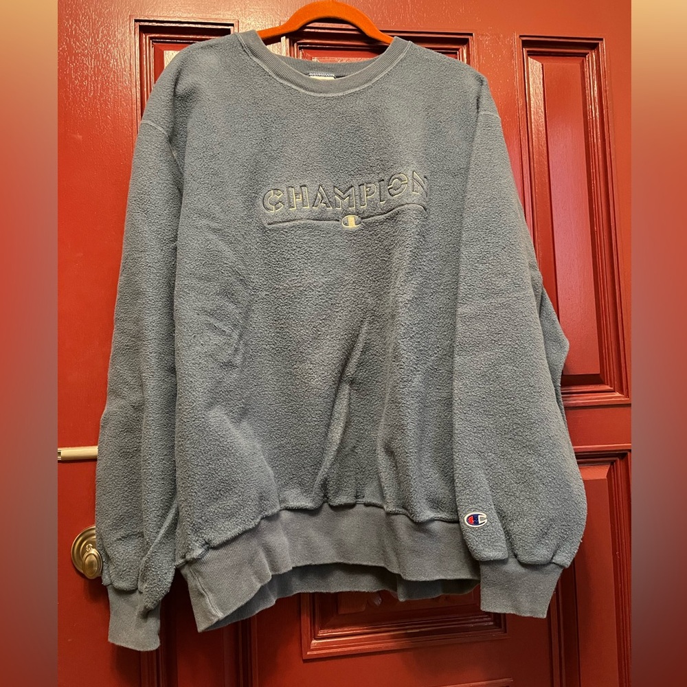 Champion Steel Blue Crewneck